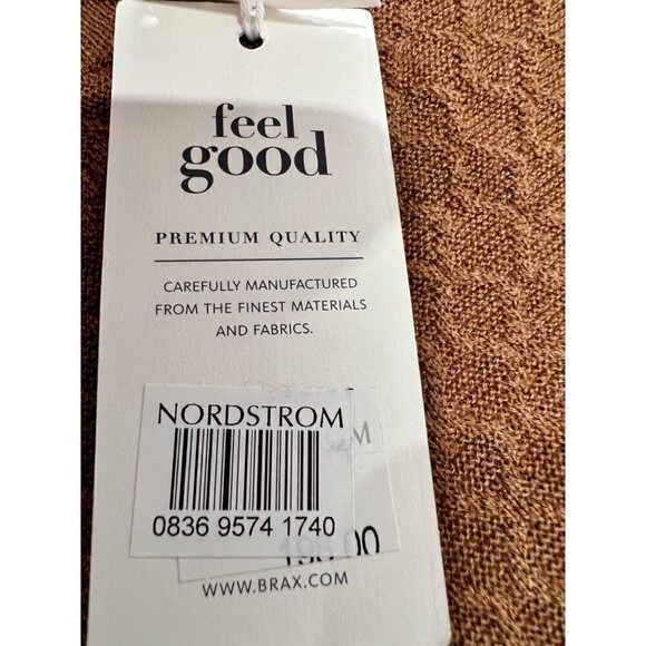 NWT BRAX FEEL GOOD Size 2XL Rick Crewneck Sweater Diamond Knit Merino/Silk - Picture 7 of 11